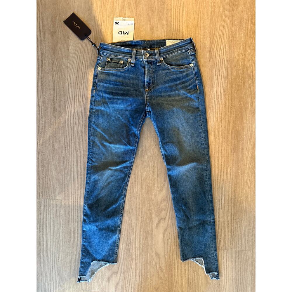 NWT rag & bone Cate Mid-Rise Ankle Skinny Jeans in Hampton sz 26